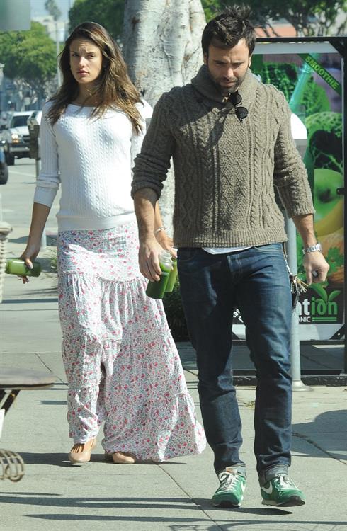 Alessandra Ambrosio at Country Mart in Brentwood on February 1, 2012 