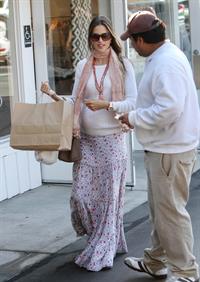 Alessandra Ambrosio at Country Mart in Brentwood on February 1, 2012 