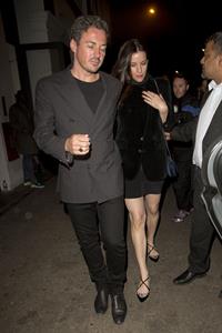 Liv Tyler arrives at Shoreditch House in London August 15, 2014