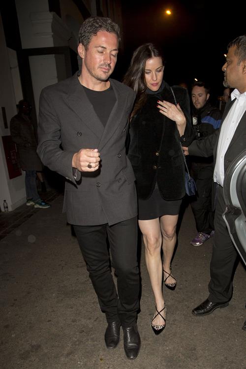 Liv Tyler arrives at Shoreditch House in London August 15, 2014