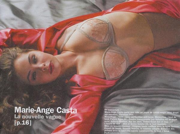 Marie-Ange Casta in lingerie