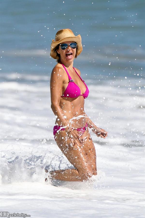 Lisa Rinna at the beach in Malibu August 2010