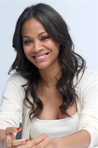 Zoe Saldana Guardians of the Galaxy press conference in Burbank on July 25, 2014