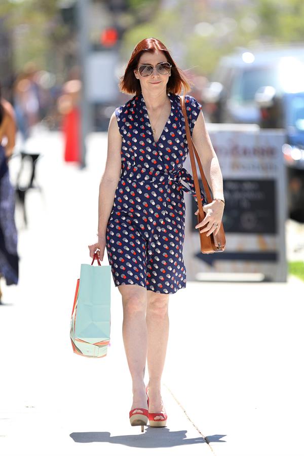 Alyson Hannigan Shopping at Paper Source in Santa Monica - May 2nd, 2014 