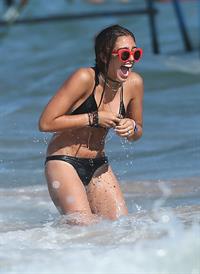 Lourdes Leon in a bikini in Cannes August 13, 2014