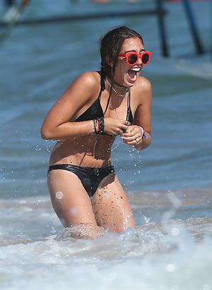 Lourdes Leon in a bikini in Cannes August 13, 2014