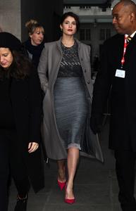 Gemma Arterton - Arrives at the BBC Studios in London (15.02.2013) 