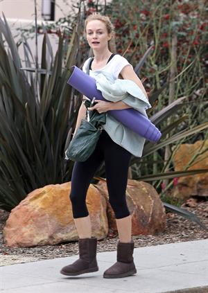 Heather Graham leaves yoga class in Santa Monica 2/8/13 
