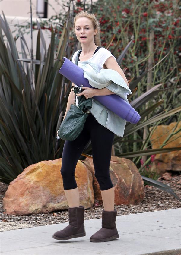 Heather Graham leaves yoga class in Santa Monica 2/8/13 