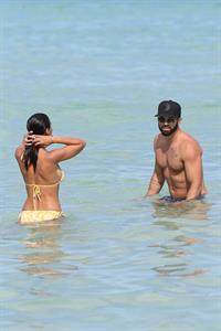 Emmanuelle Chriqui Bikini candids in Miami, 29 Aug 2013 