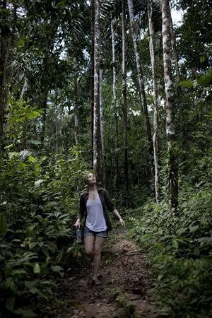 Gemma Arterton Visits Sky Rainforest Rescue, 01 Jul 2011 