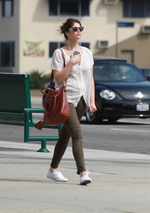 Gemma Arterton enjoys a stroll in Los Angeles on March 30, 2013