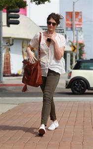 Gemma Arterton enjoys a stroll in Los Angeles on March 30, 2013