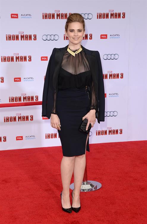 Hayley Atwell attending the  Iron Man 3  - Los Angeles Premiere, April 24, 2013