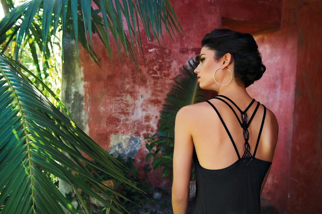 Nicole Harrison in a bikini