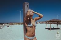 Nicole Harrison in a bikini