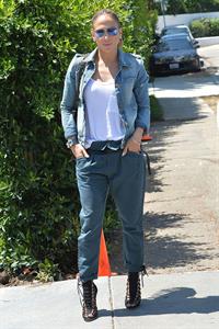 Jennifer Lopez leaves a private party in Brentwood on August 10, 2014