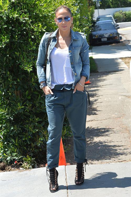 Jennifer Lopez leaves a private party in Brentwood on August 10, 2014