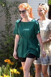 Jessica Chastain leaves a private party in Brentwood August 10, 2014