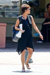 Halle Berry at local nail spa in Malibu August 12, 2014