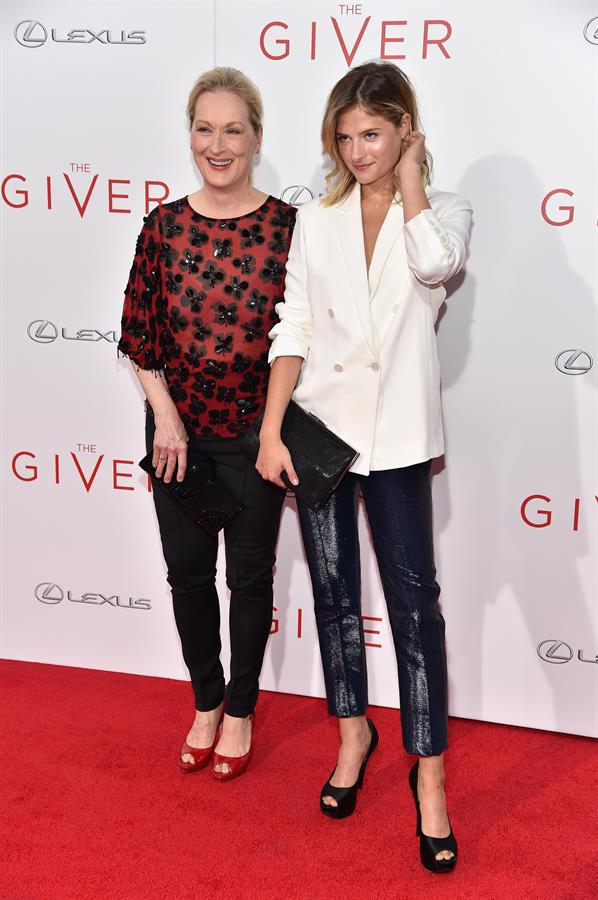 Meryl Streep attending  The Giver  New York City premiere August 11, 2014