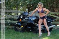 Lisa Aukland in a bikini