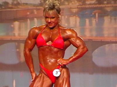 Lisa Aukland in a bikini