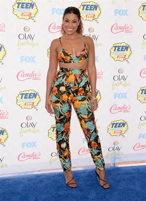 Jordin Sparks attending the 2014 Teen Choice Awards in Los Angeles on August 10, 2014