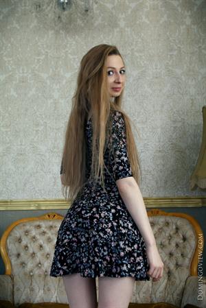 Areana Fox Pictures Teen with super long hair Areana Fox masturbating with dildo