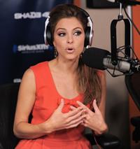 Maria Menounos visiting SiriusXM studios in New York City on  August 5, 2014