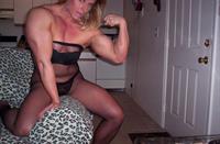 Nuriye Evans in lingerie