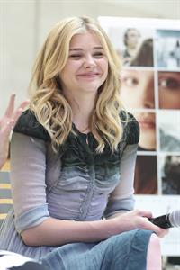 Chloe Grace Moretz attends a QA session Promoting  If I Stay in Seattle 
