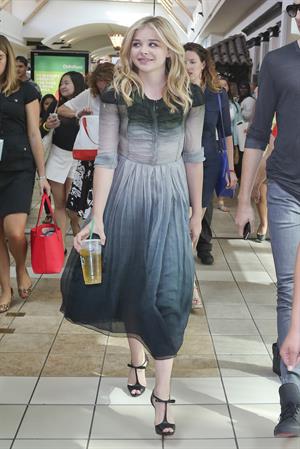 Chloe Grace Moretz attends a QA session Promoting  If I Stay in Seattle 