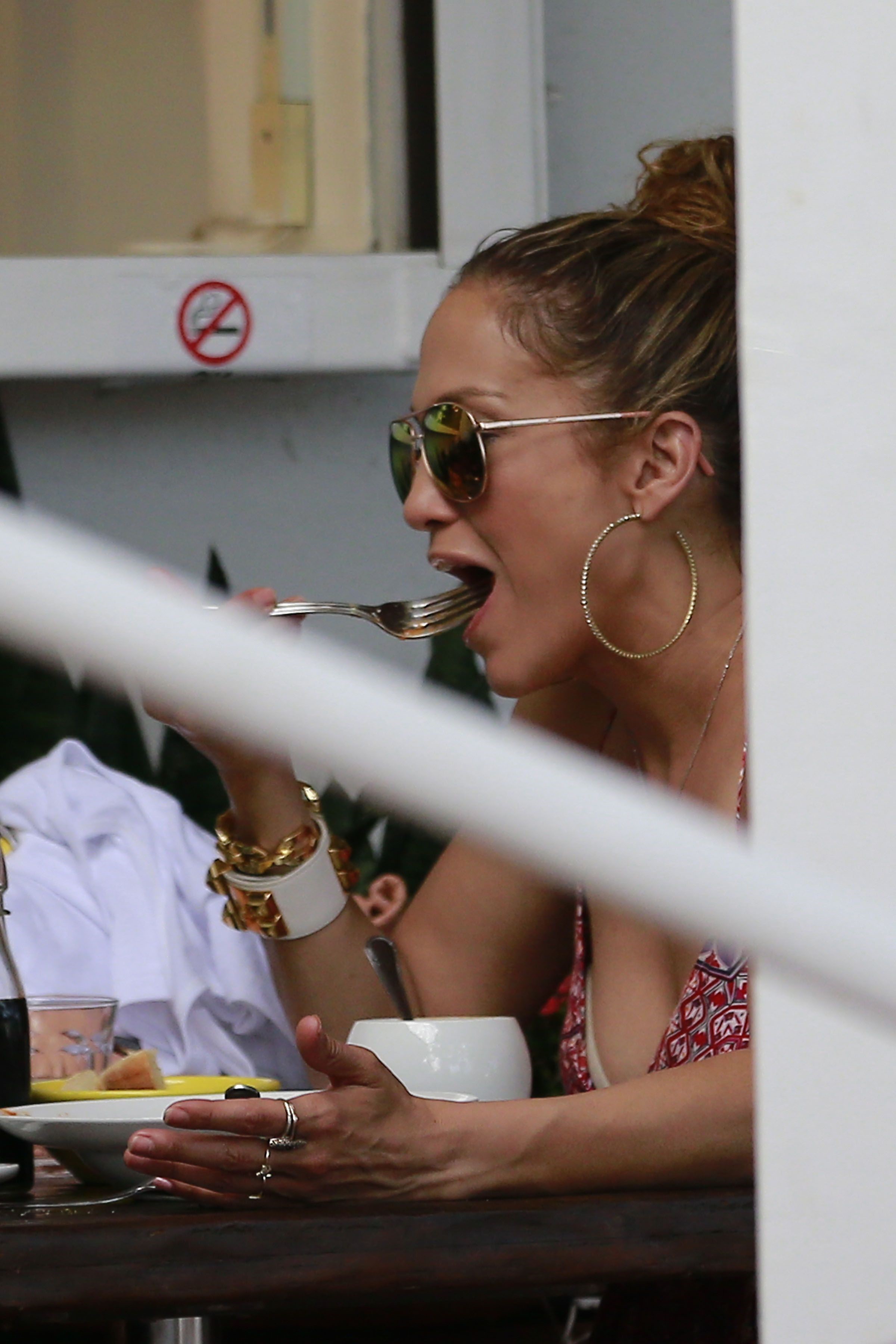 Jennifer Lopez and Leah Remini shopping at Fred Segal in Los Angeles on July 30, 2014