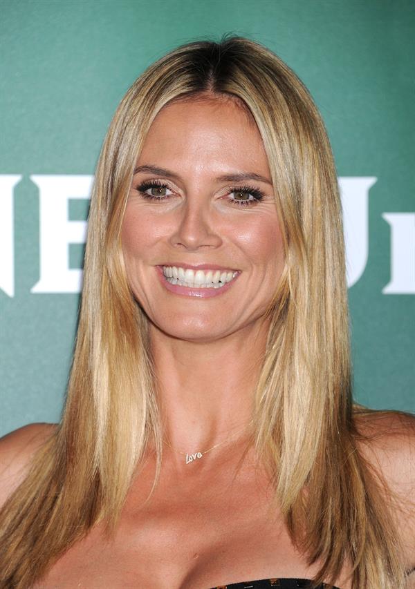 Heidi Klum attending the NBC Universal Summer Press Day in Pasadena on April 22, 2013