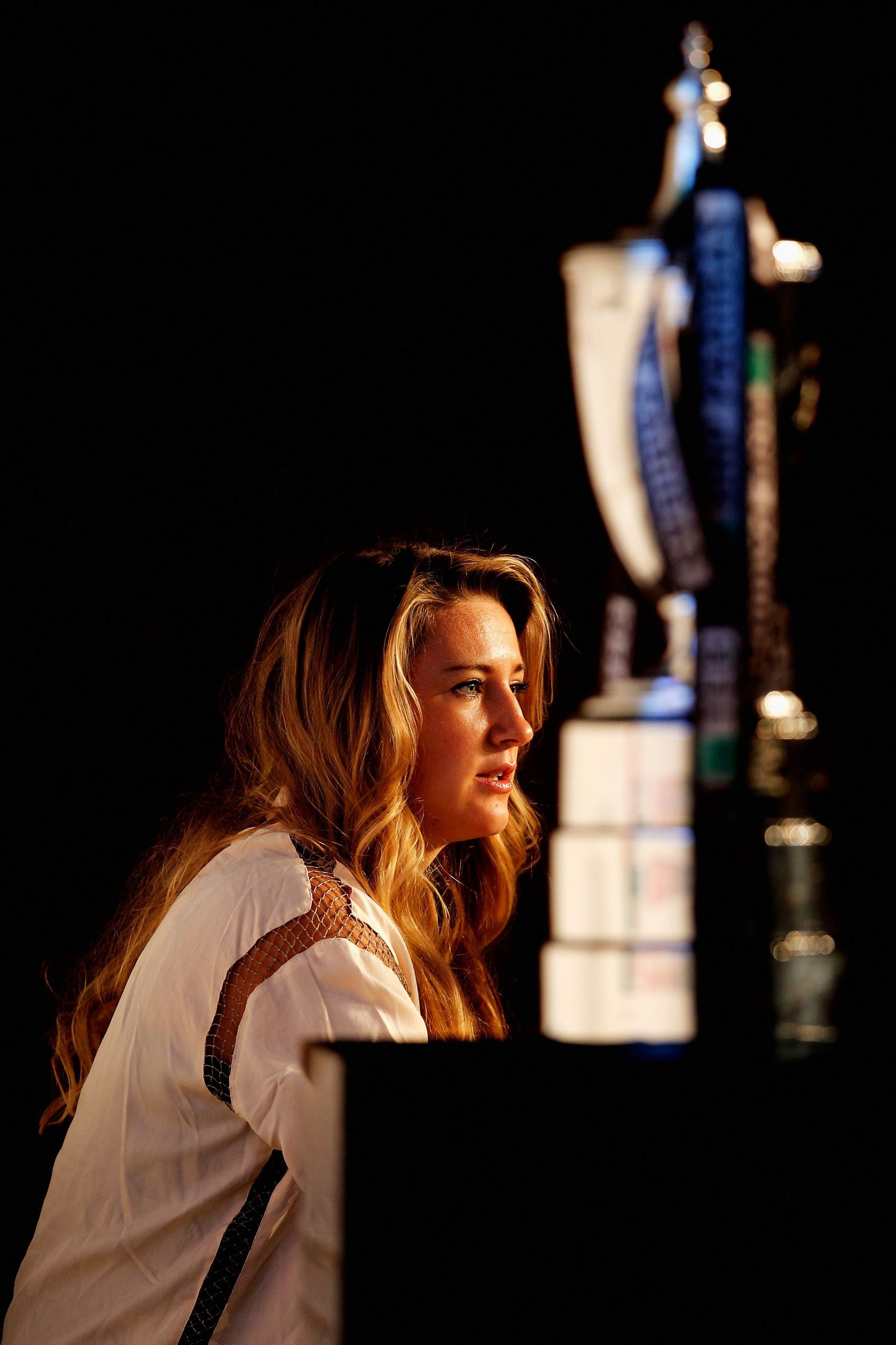 Victoria Azarenka before the Start of the WTA Championships October 21, 2013 