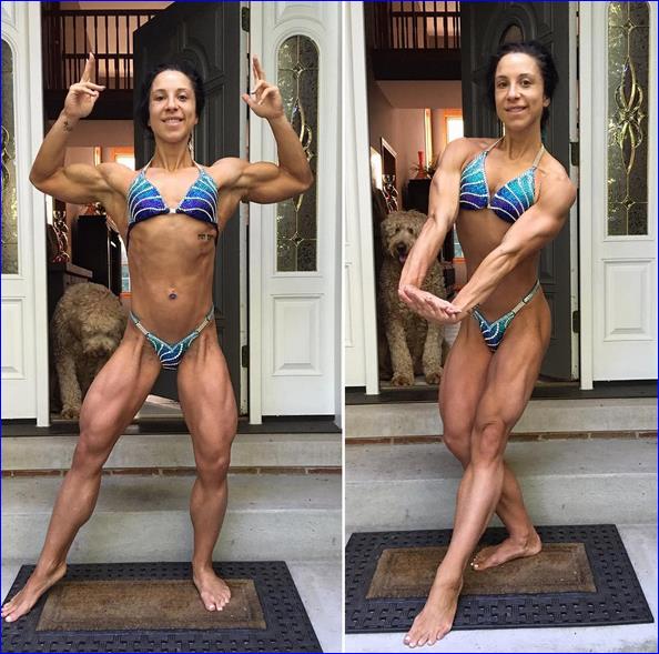 Chloe Sannito in a bikini taking a selfie