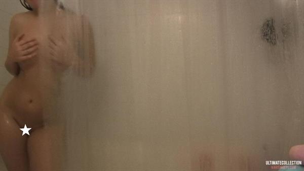 Kari Sweets taking a shower