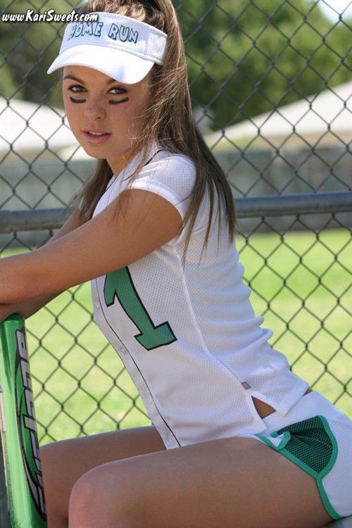 Kari Sweets Pictures Softball Kari Sweets is a home run