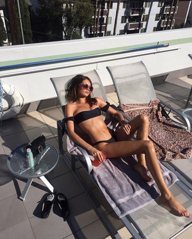 Beate Muska in a bikini