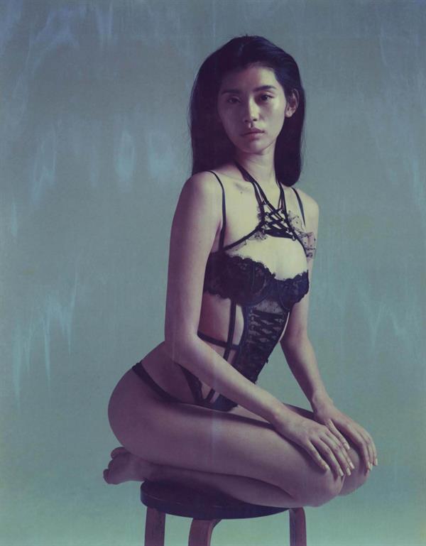 Ming Xi in lingerie