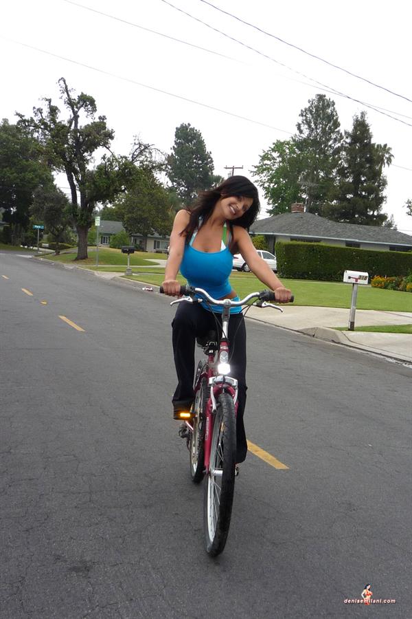 Denise Milani Snapshots - Bicycle