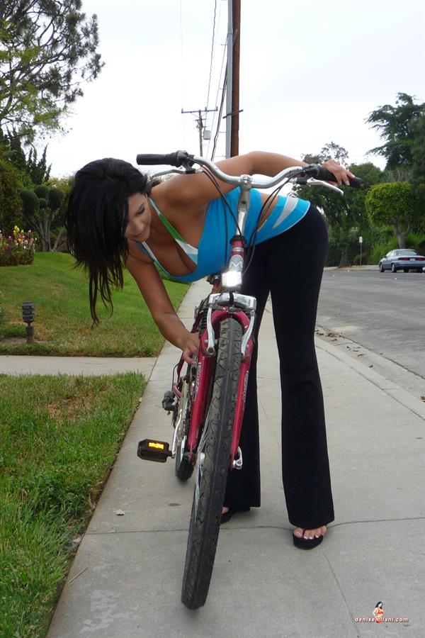 Denise Milani Snapshots - Bicycle