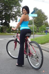 Denise Milani Snapshots - Bicycle