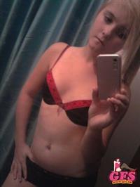 Anonymous in lingerie taking a selfie