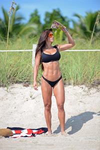 Michelle Lewin in a bikini