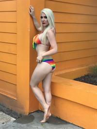 Kristen Hughey in a bikini