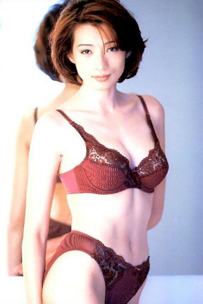 Carol Wan in lingerie