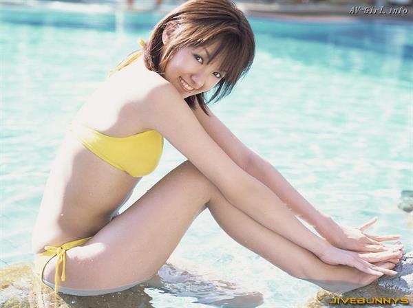 Akina Minami in a bikini