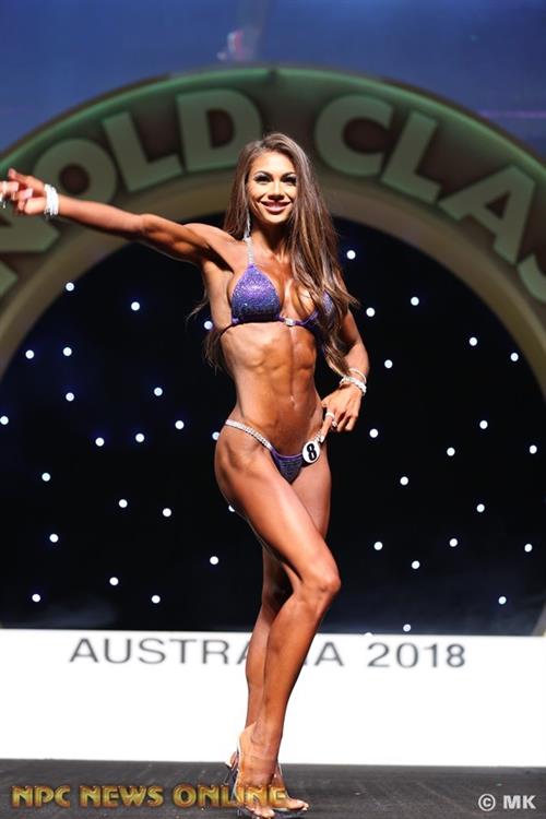 Janet Layug in a bikini